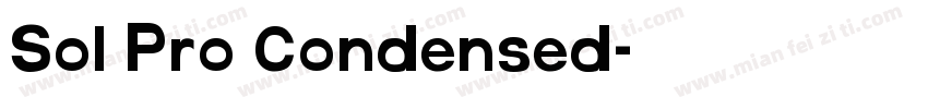 Sol Pro Condensed字体转换